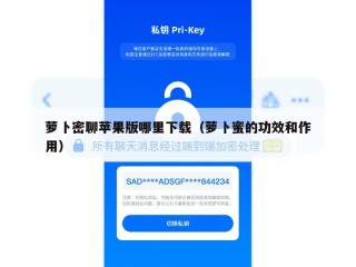 萝卜密聊苹果版哪里下载（萝卜蜜的功效和作用）