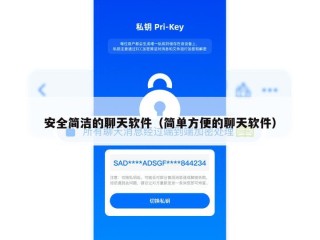 安全简洁的聊天软件（简单方便的聊天软件）