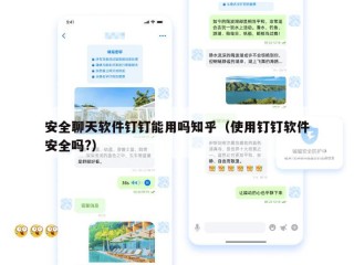 安全聊天软件钉钉能用吗知乎（使用钉钉软件安全吗?）