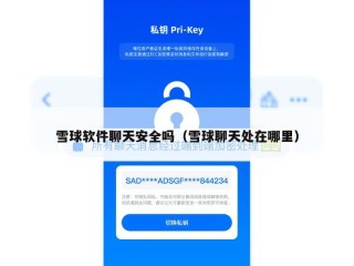 雪球软件聊天安全吗（雪球聊天处在哪里）