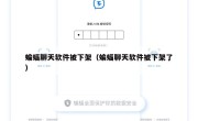 蝙蝠聊天软件被下架（蝙蝠聊天软件被下架了）