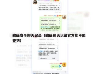 蝙蝠安全聊天记录（蝙蝠聊天记录官方能不能查到）