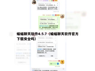 蝙蝠聊天软件4.5.7（蝙蝠聊天软件官方下载安全吗）