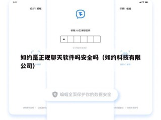 如约是正规聊天软件吗安全吗（如约科技有限公司）