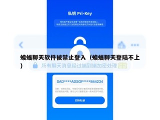 蝙蝠聊天软件被禁止登入（蝙蝠聊天登陆不上）