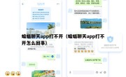 蝙蝠聊天app打不开（蝙蝠聊天app打不开怎么回事）