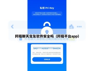 阡陌聊天交友软件安全吗（阡陌平台app）