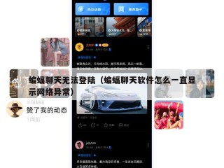 蝙蝠聊天无法登陆（蝙蝠聊天软件怎么一直显示网络异常）