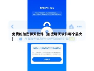 免费的加密聊天软件（加密聊天软件哪个最火）
