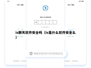 is聊天软件安全吗（is是什么软件安全么）