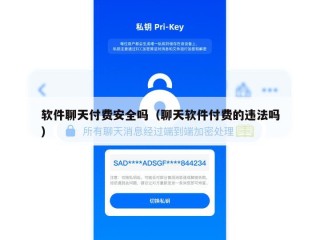 软件聊天付费安全吗（聊天软件付费的违法吗）