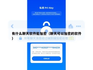 有什么聊天软件能加密（聊天可以加密的软件）