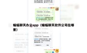蝙蝠聊天办公app（蝙蝠聊天软件公司在哪里）