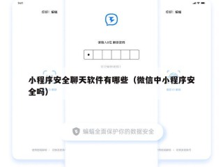 小程序安全聊天软件有哪些（微信中小程序安全吗）