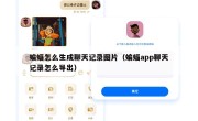 蝙蝠怎么生成聊天记录图片（蝙蝠app聊天记录怎么导出）