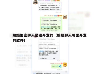 蝙蝠加密聊天是谁开发的（蝙蝠聊天哪里开发的软件）