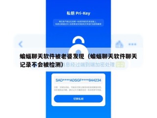 蝙蝠聊天软件被老婆发现（蝙蝠聊天软件聊天记录不会被检测）