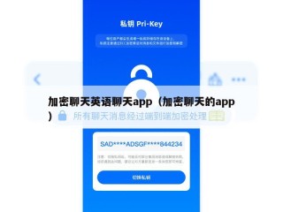加密聊天英语聊天app（加密聊天的app）