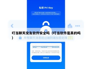 叮当聊天交友软件安全吗（叮当软件是真的吗）