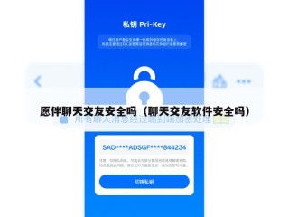 愿伴聊天交友安全吗（聊天交友软件安全吗）