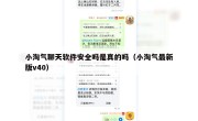 小淘气聊天软件安全吗是真的吗（小淘气最新版v40）