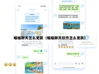 蝙蝠聊天怎么更新（蝙蝠聊天软件怎么更新）