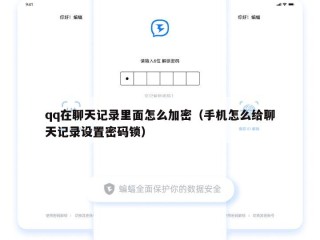 qq在聊天记录里面怎么加密（手机怎么给聊天记录设置密码锁）