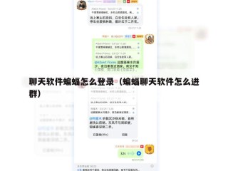 聊天软件蝙蝠怎么登录（蝙蝠聊天软件怎么进群）