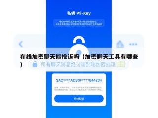 在线加密聊天能投诉吗（加密聊天工具有哪些）