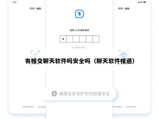 有相交聊天软件吗安全吗（聊天软件相遇）