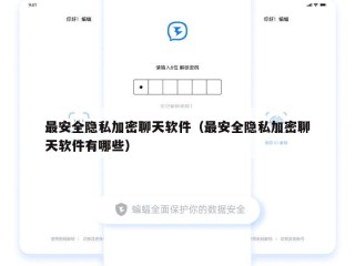 最安全隐私加密聊天软件（最安全隐私加密聊天软件有哪些）