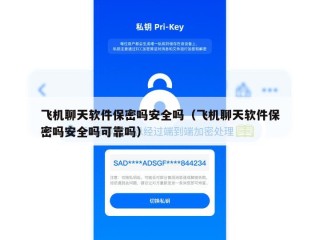 飞机聊天软件保密吗安全吗（飞机聊天软件保密吗安全吗可靠吗）