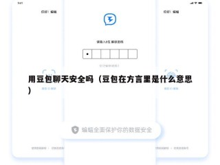 用豆包聊天安全吗（豆包在方言里是什么意思）