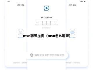 msn聊天加密（msn怎么聊天）
