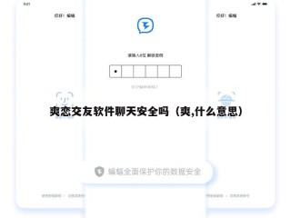 爽恋交友软件聊天安全吗（爽,什么意思）