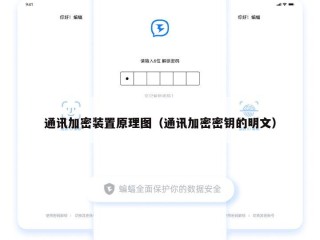 通讯加密装置原理图（通讯加密密钥的明文）
