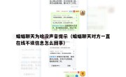 蝙蝠聊天为啥没声音提示（蝙蝠聊天对方一直在线不读信息怎么回事）