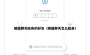 蝙蝠聊天隐身的好友（蝙蝠聊天怎么隐身）