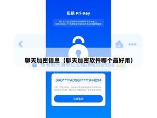 聊天加密信息（聊天加密软件哪个最好用）