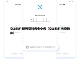 交友软件聊天费钱吗安全吗（交友软件收费标准）