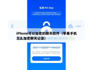 iPhone可以加密的聊天软件（苹果手机怎么加密聊天记录）