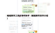 蝙蝠聊天工具好用吗知乎（蝙蝠聊天软件介绍）