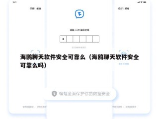 海鸥聊天软件安全可靠么（海鸥聊天软件安全可靠么吗）