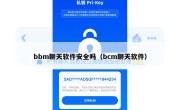 bbm聊天软件安全吗（bcm聊天软件）