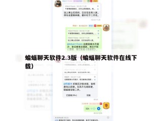 蝙蝠聊天软件2.3版（蝙蝠聊天软件在线下载）