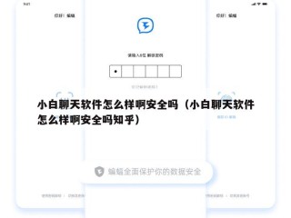小白聊天软件怎么样啊安全吗（小白聊天软件怎么样啊安全吗知乎）