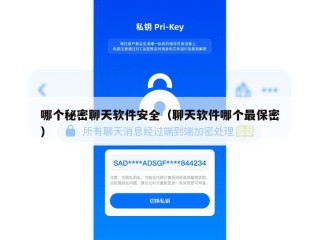 哪个秘密聊天软件安全（聊天软件哪个最保密）