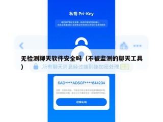 无检测聊天软件安全吗（不被监测的聊天工具）
