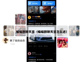 蝙蝠群聊天室（蝙蝠群聊天室怎么进）