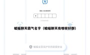 蝙蝠聊天霸气名字（蝙蝠聊天有哪些好群）